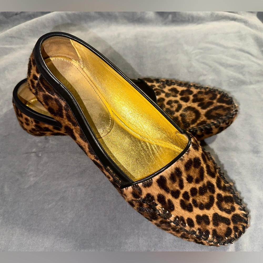 Prada Leopard Print flat size 41 (10.5)